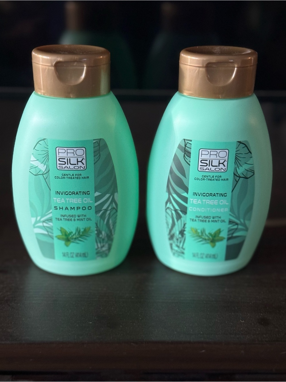 ProSilk Pro Silk Tea Tree & Mint Oil Shampoo & Conditioner 14 FL Oz x2